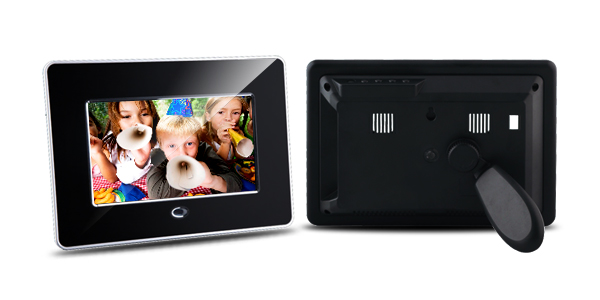 7 inch Digital Photo Frame with Aluminium Brushed Panel