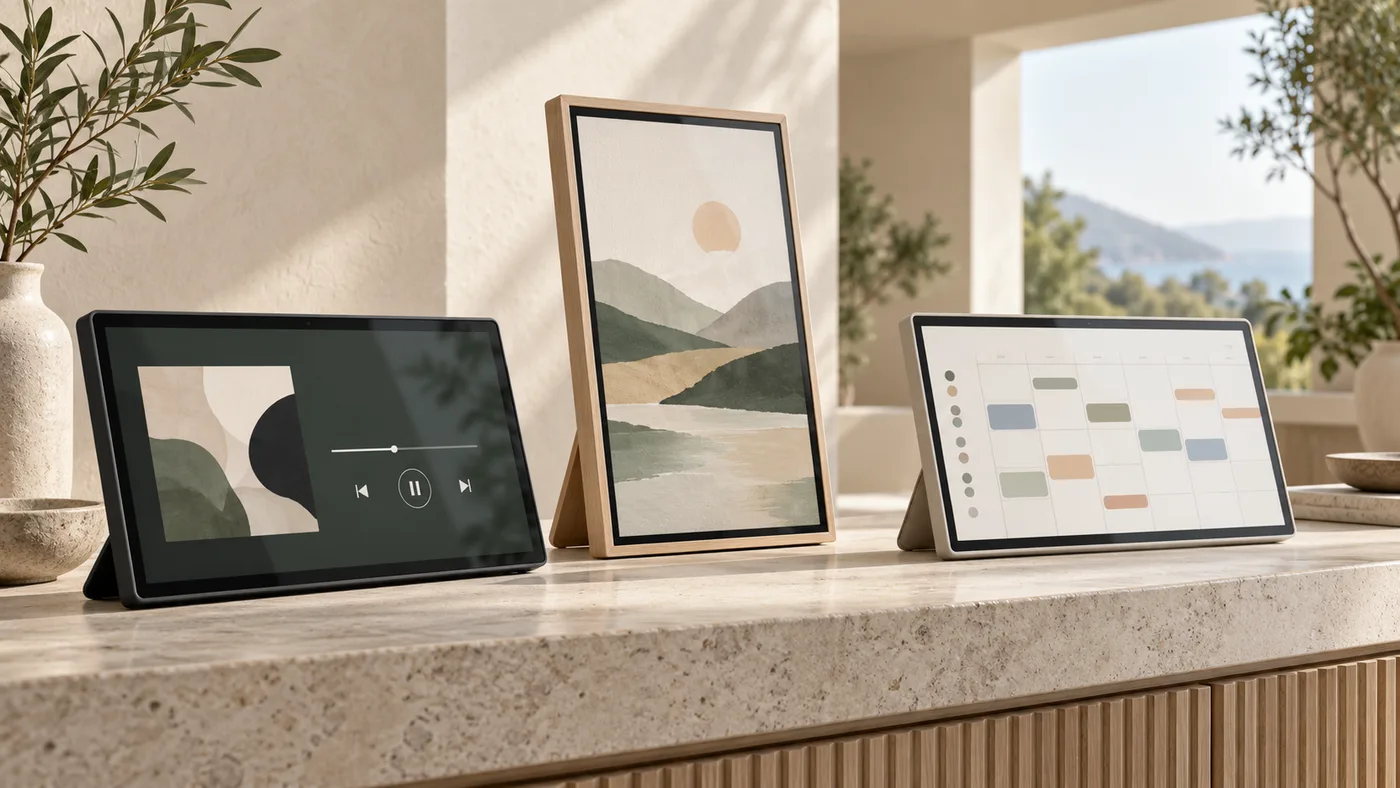 Concept visualization of customizable smart displays
