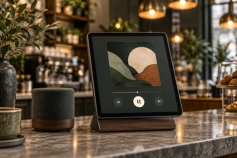 Illustrative smart display application: Music & Entertainment