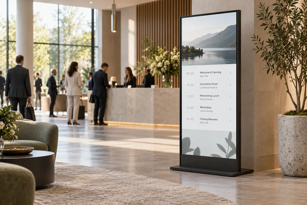 Events & Promotion smart display application concept