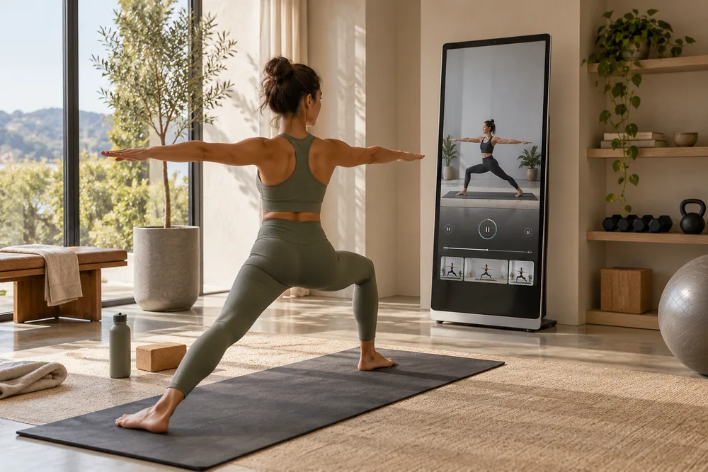 Fitness & Wellness smart display application concept