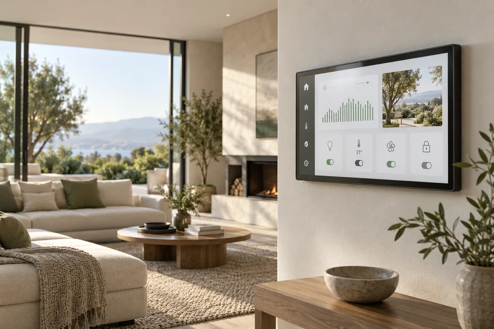 Smart Home & Energy smart display application concept